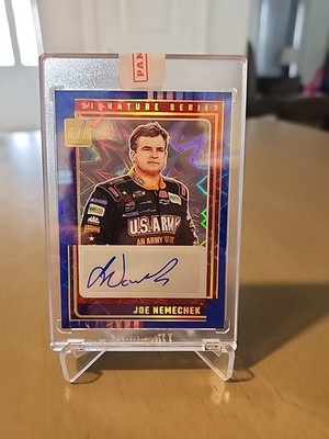 2025 Panini Donruss Blue Explosion/25 Auto Joe Nemechek SSP Redemption 