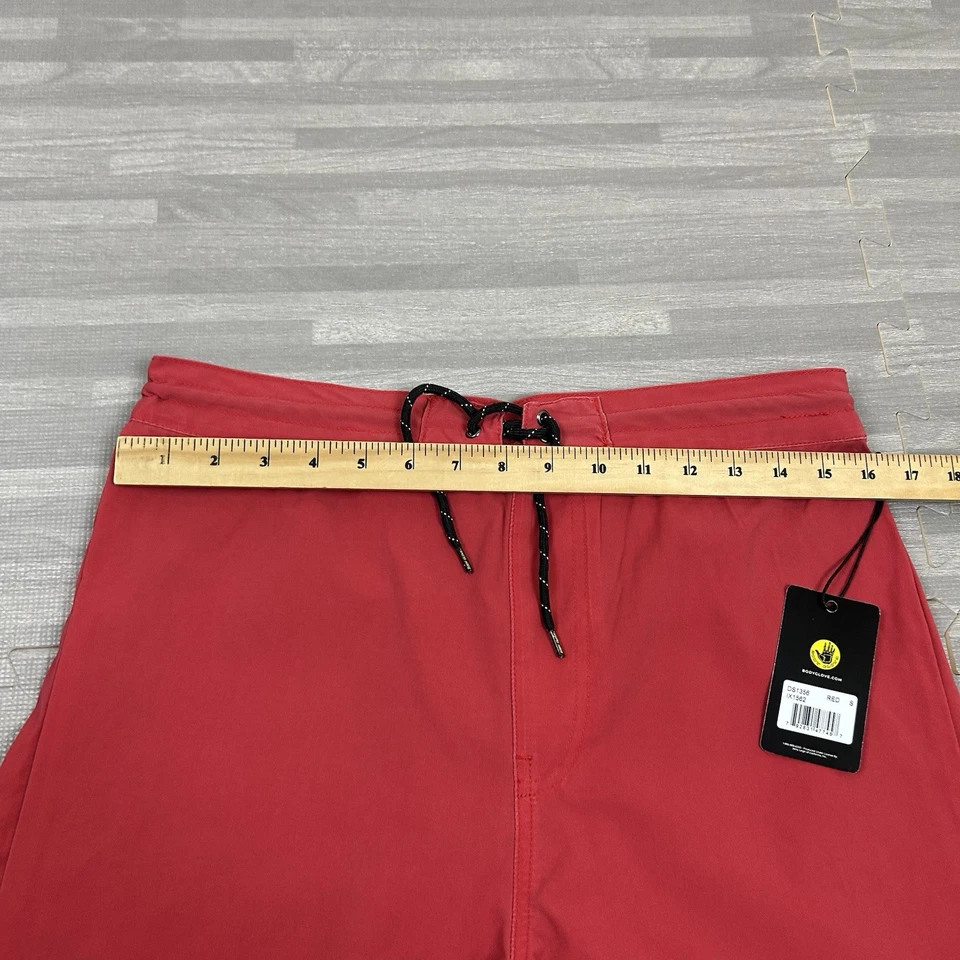 Body Glove Forro Cómodo Tabla Corta Para Hombre Talla Pequeña 7" Rojo Surf Trunks $40 Foto 3 de 4