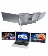 AEEZO 14" Triple Portable Monitor FHD IPS Laptop Screen Extender Fits 13"-17"