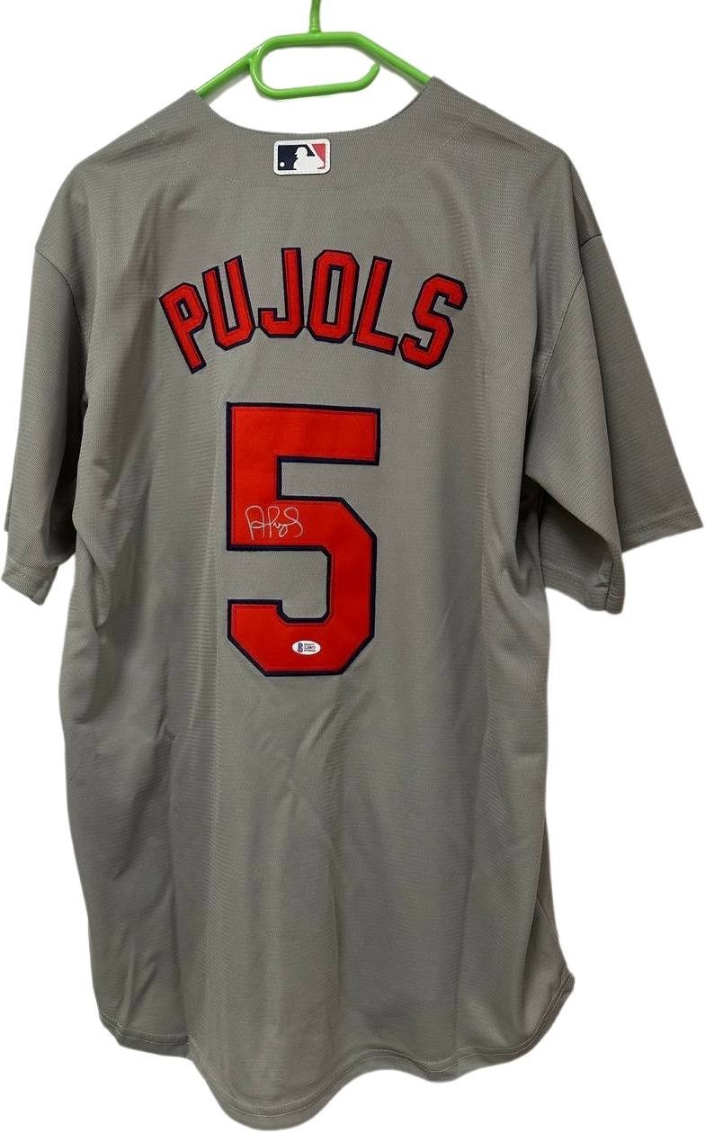 Arizona Cardinals Jersey Albert Pujols Hand Signed BAS COA 
