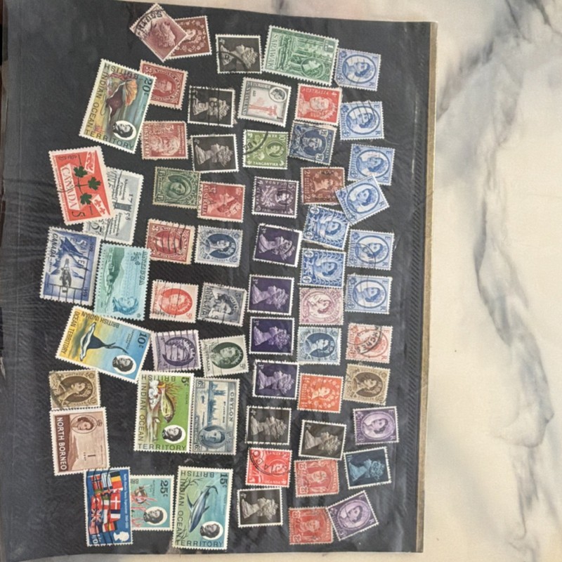British Colonies Used Stamp Collection Victoria-Elizabeth II Multicolor 3d-25c