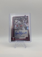 2025 Topps Chrome Update Ryan Fitzgerald RC AUTO #AC-RF Rookie Twins