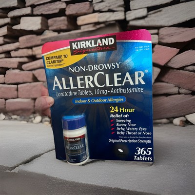 Kirkland AllerClear Non-Drowsy Allergy Loratadine 10mg 365 Tablets Fresh! 7/25