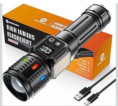 Rechargeable Flashlights High Lumens 100,000, Super Bright LED Flash Light
