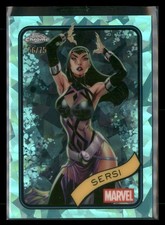 2025 Topps Chrome Sapphire Edition Marvel #77 Sersi Aqua Sapphire #/75
