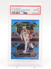 SHAI GILGEOUS-ALEXANDER 2023-24 SELECT LIGHT BLUE PRIZM #57 THUNDER PSA 10 Q0004