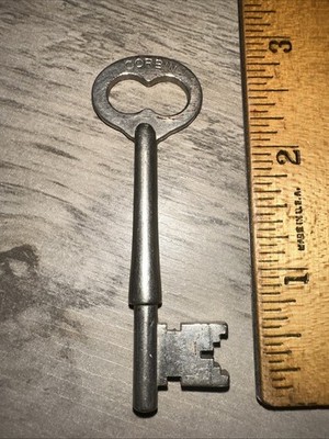 Antique Corbin Skeleton Key #BP644 Solid Barrel RARE!!