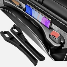 2PCS Car Seat Gap Filler Organizer Black  Seat Gap Storage Box Anti Drop