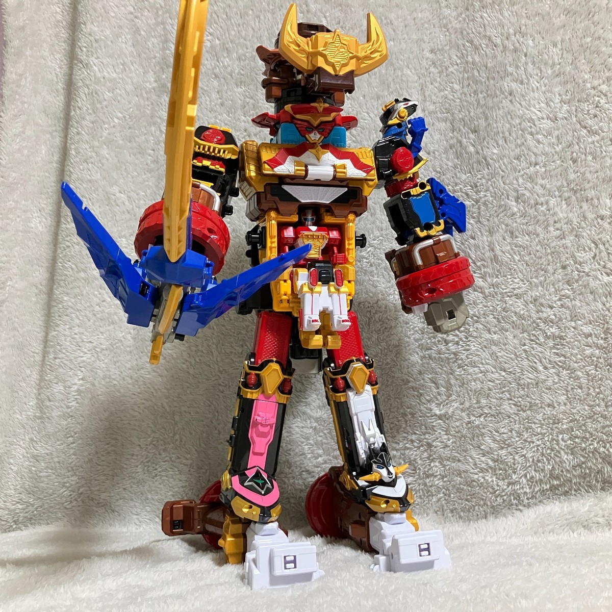 BANDAI DX megazord Power Rangers Ninja Steel Sentai Ninninger King