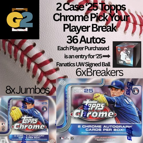 Josh Lowe 25 Topps Chrome PYP 2 Case Break (1 Breakers+1 Jumbo) | eBay