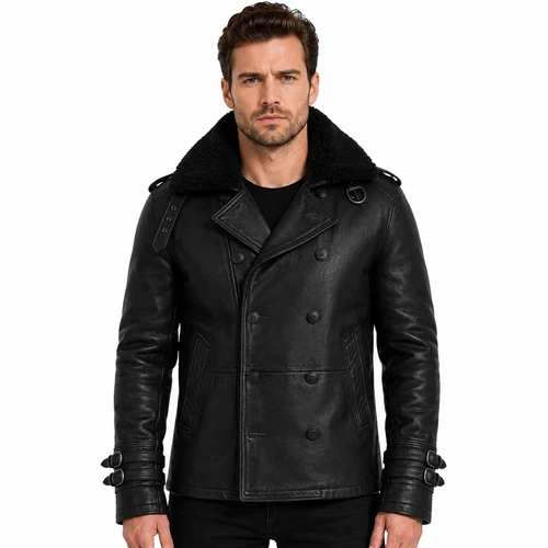 Resident Evil 9 Requiem Leon Kennedy Black Leather Jacket Soft Sheepskin video thumbnail