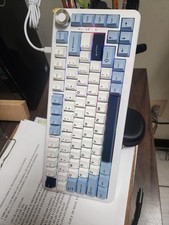AJAZZ AK820 MAX Hot-Swap Magnetic Switch Keyboard 75% Layout RGB White Purple