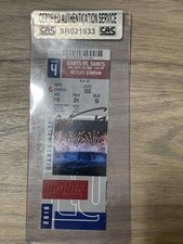 Authenticated by CAS #SR021933 – Plaxico Burress, Super Bowl XLII Champion Signe