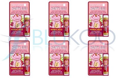 Crazy Rumors Maneki Neko Lucky Cat Lippenbalsam - 4g (6er Pack)
