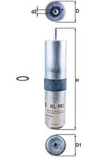Kraftstofffilter KNECHT KL 983D Leitungsfilter für MINI BMW X1 F45 F56 F48 F46