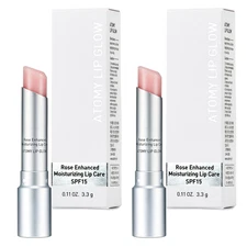 Atomy Lip Glow 3.3G X 2 EA - Moisturizing Lip Care Treatment Balm with Natural P