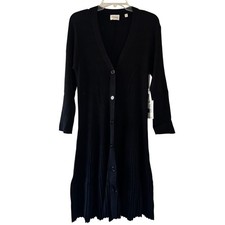 DEVOTION BY CYRUS Sweater Dress XL Black Long Sleeve Office Preppy Lightweight