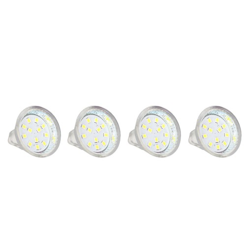 (Cold White 6000K)4PCS MR11 12LED Light Bulb 2W 300LM Spot Light Bulb Double - Picture 7 of 24