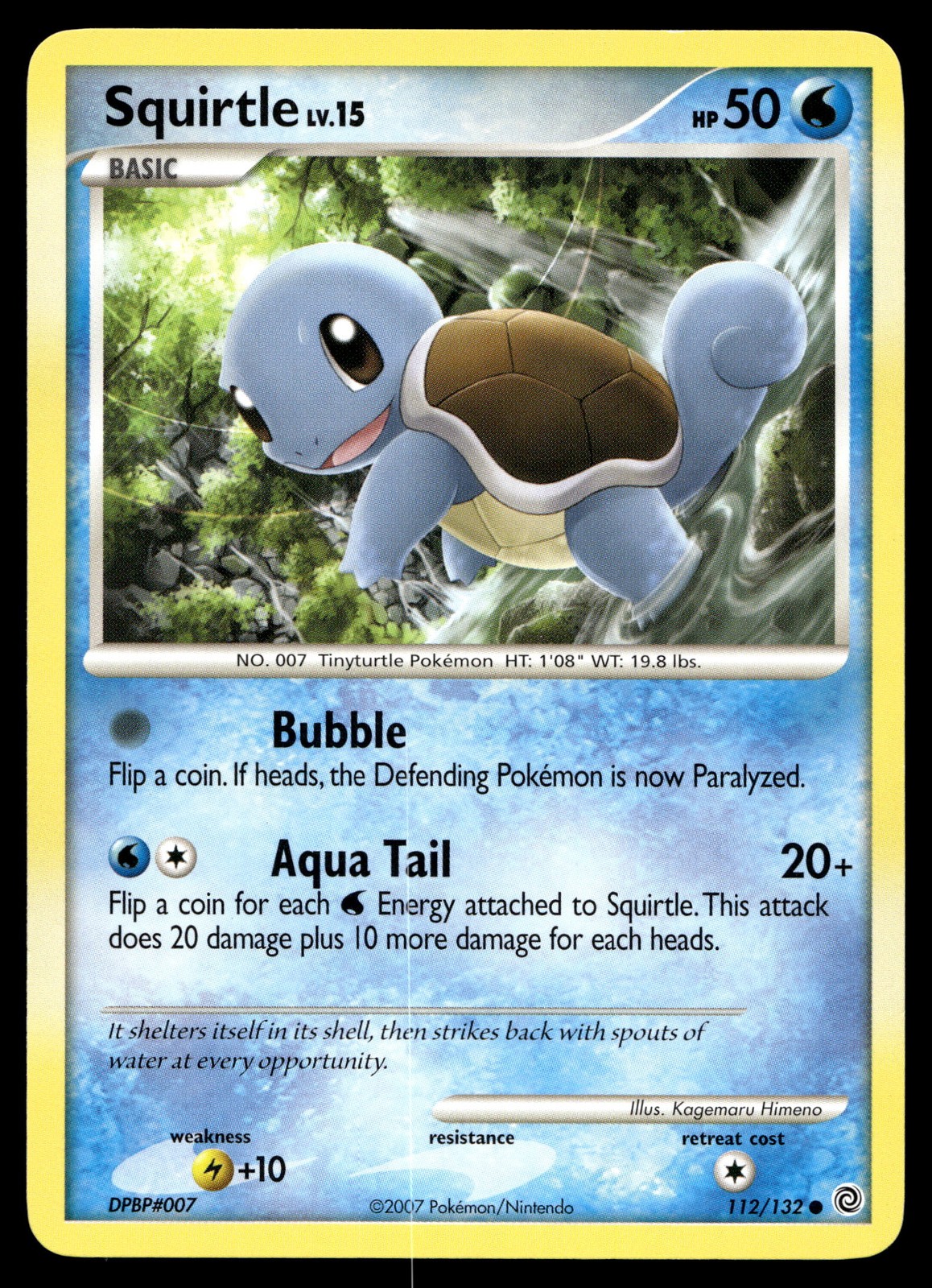 Squirtle Pokemon Secret Wonders 112/132 MP