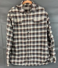 Jachs Heavyweight Flannel Button Up  Plaid Shirt Mens Sz M 974954 2 Pockets