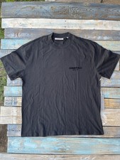 Fear of God Essentials T-Shirt Men's XL Black Boxy Fit Heavyweight Tee BNWT FOG
