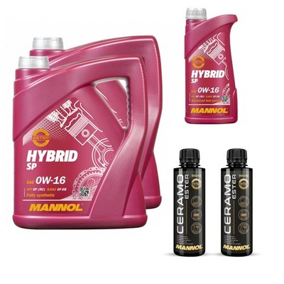 11L MANNOL Motoröl HYBRID SP 0W-16 Inkl. 2x Additive Ceramo Ester 9829