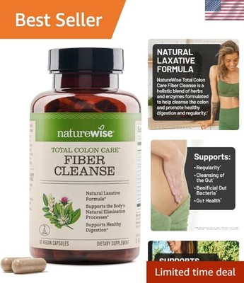 Total Colon Care Fiber Cleanse with Herbal Laxatives, 60 Count, 1  Supply
