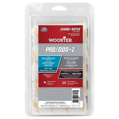 Wooster RR502-4 1/2 Mini Paint Roller Cover 4.5 W in. for Semi Smooth Surface
