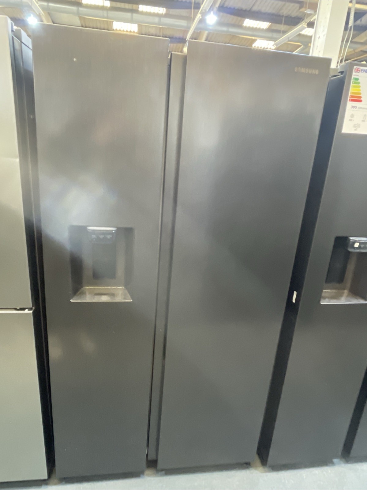 Samsung American Fridge Freezer Plumbed Black C Rated RS68A884CB1
