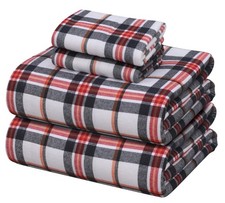Flannel Sheets Queen Size - 100 Cotton Double Brushed Bed Sheets, Deep Pocke...