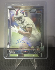 Topps 2015 Chrome Football Dezmin Lewis Bills Rookie Auto Card #126. rookie card picture