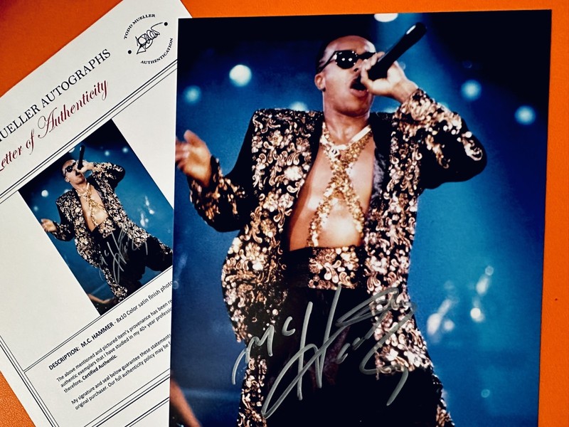 MC Hammer Signed•Autographed 8x10 •COA Todd Mueller Autographs