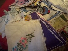 60 Pieces Vintage Hankies Handkerchiefs for Women All Good And Clean