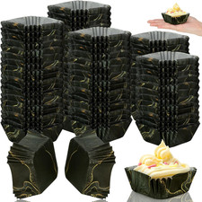 350 capacillos cuadrados mini cupcakes papel desechable 1,77 pulgadas reposteria fiesta
