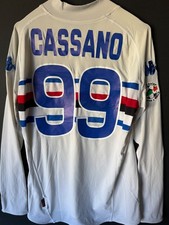 Cassano Sampdoria match worn issued shirt serie a XL Kappa vintage indossata