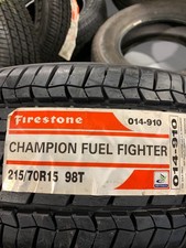 2 New 215 70 15 Firestone Champion Fuel Fighter All Season Tires