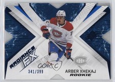 2022-23 SPx Radiance F/X Rookies Blue 341/399 Arber Xhekaj #RFX-74 10x3