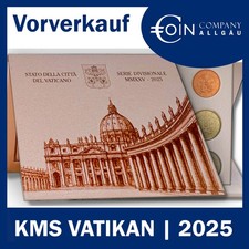 +++ VATIKAN 2025 KURSMÜNZENSATZ KMS VORVERKAUF 1 CENT - 2 EURO +++