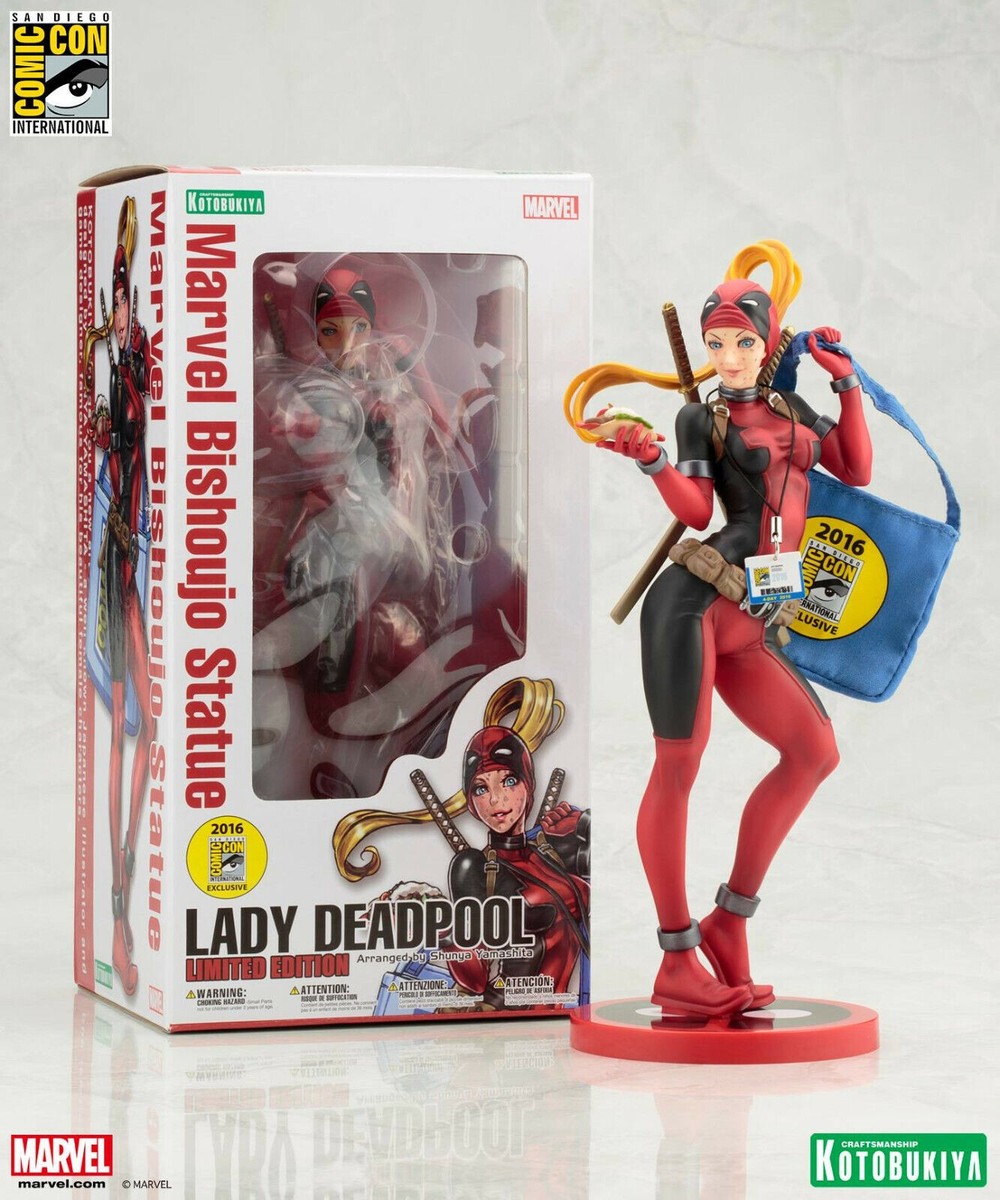 Kotobukiya Lady Deadpool Bishoujo Statue SDCC 2016 LE Marvel Wanda