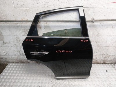 INFINITI EX30D COMPLETE DOOR REAR RIGHT DRIVER SIDE IN BLACK KH3 2012