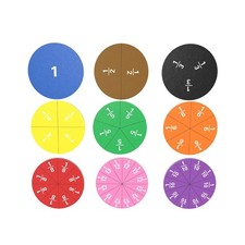 Fraction Tiles Pieces Fraction Pieces Set for Hand On Math Education