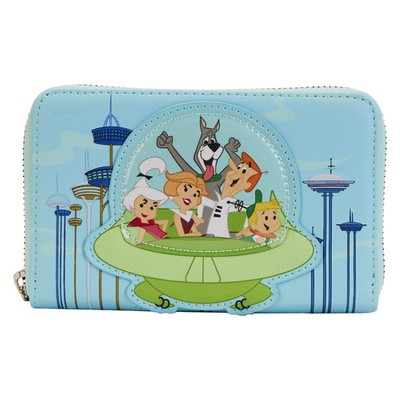 Loungefly Warner Bros. ''The Jetsons'' Family Spaceship Zip Around Wallet NWT