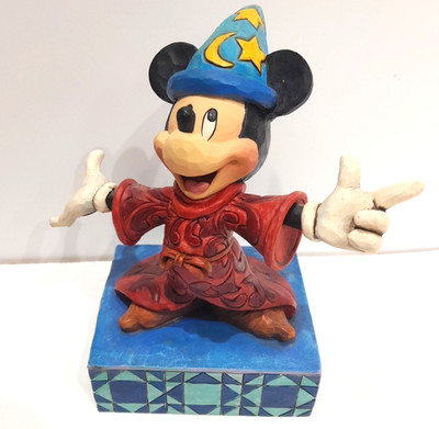NEUWERTIG Jim Shore Disney Traditions Sorcerer s Apprentice Mickey Mouse Figur