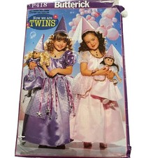Butterick P418 Girls Princess Costume Sewing Pattern UNCUT Vintage