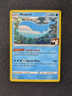 Wailord 038/195 Holo Uncommon Prize Pack Series Cards Pokemon Near Mint