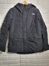 The North Face giacca donna celeste sci piumino isolato nero TNF taglia Large