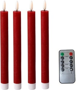 Led Kerzen 4er Set Rot