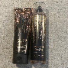 Bath  Body Works Into The Night Fragrance Mist  Ultra Shea Body Cream Set NEW