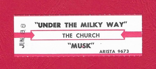 Jukebox Title Strip - THE CHURCH - Under the Milky Way / Musk
