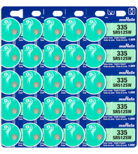 Murata 335 SR512SW Silver Oxide Watch Battery 25 Count - Replaces Sony 335